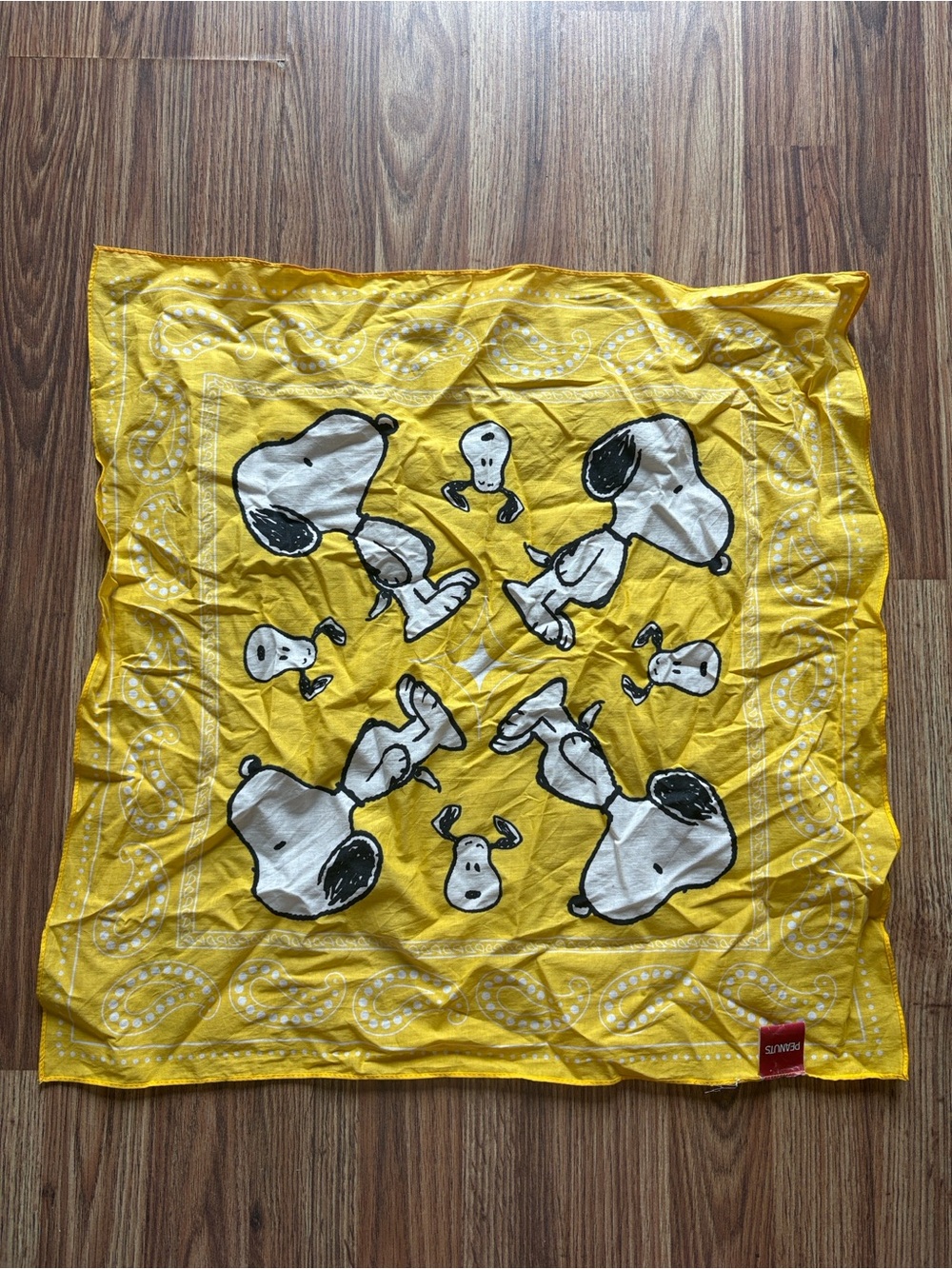 Peanuts Snoopy Yellow Bandana